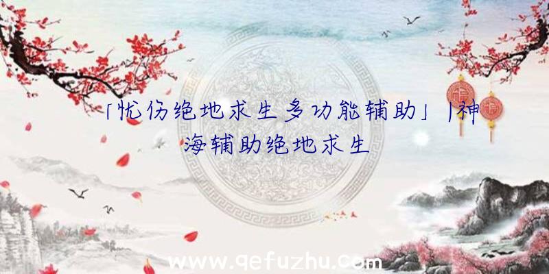 「忧伤绝地求生多功能辅助」|神海辅助绝地求生